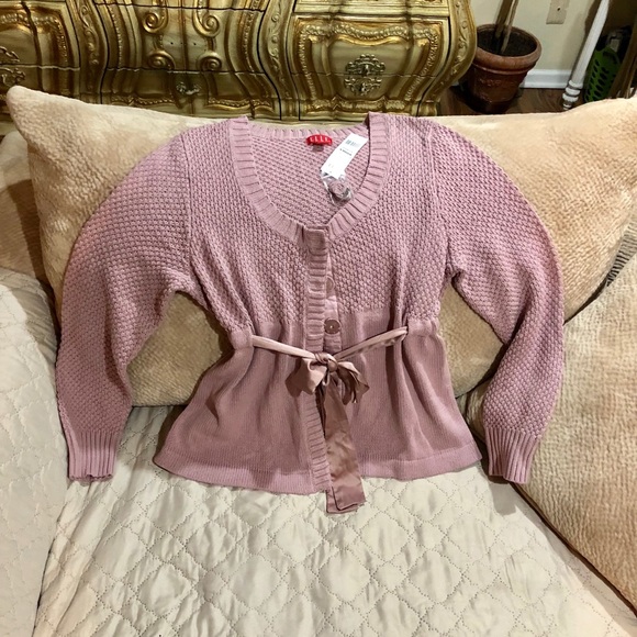 Elle Sweaters - ELLE New w/tag Mauve Cardigan Sweater XL